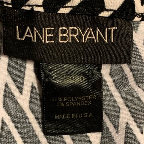 LANE BRYANT ⭐️ B&W Geometric Skater Dress - Picture 7 of 7